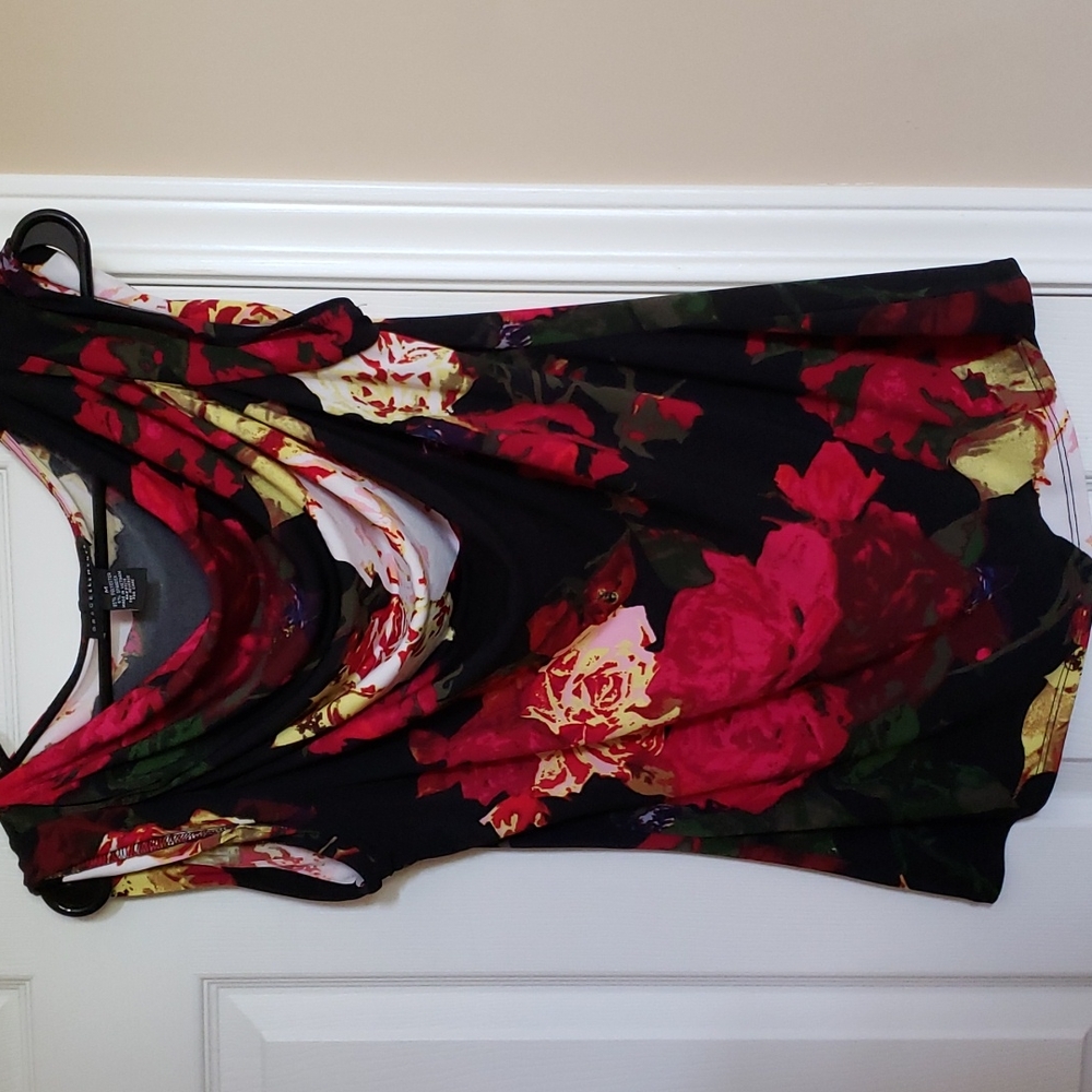 Black rose blouse in size M